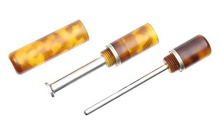 Tampers & Tools Yellow and Brown Acrylic Pipe Tool