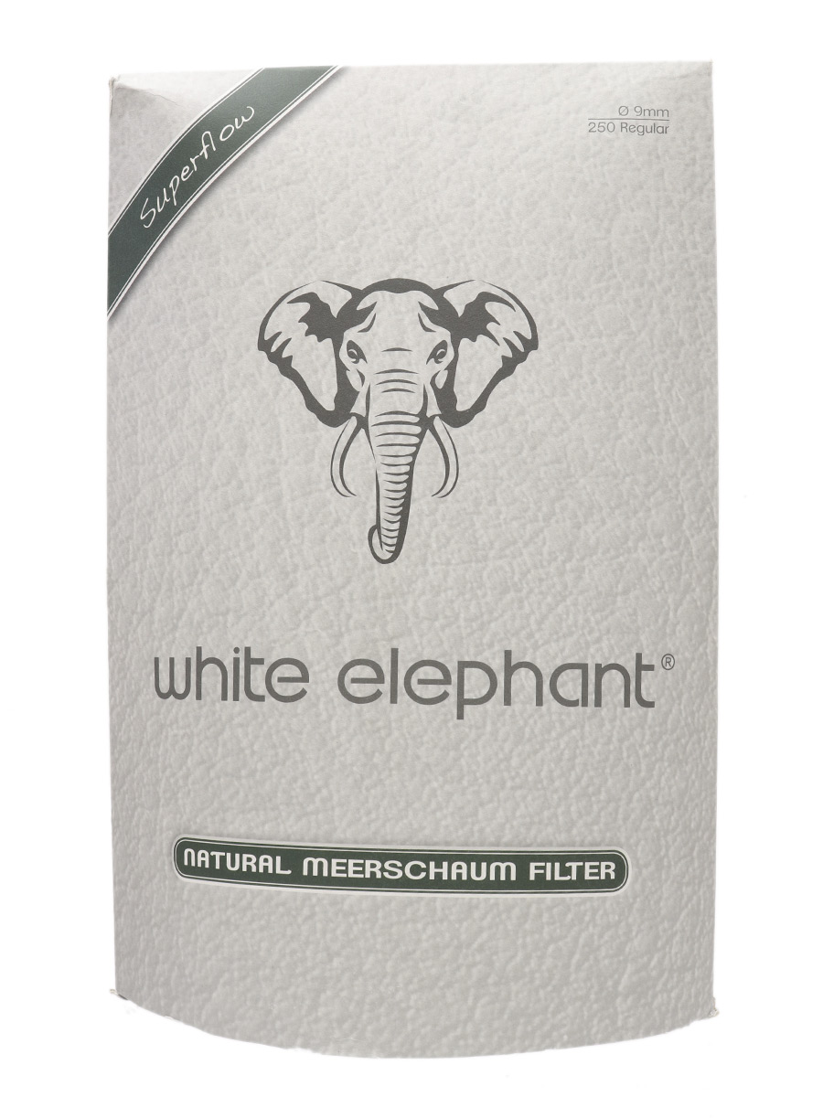 Filters & Adaptors White Elephant Natural Meerschaum Filter 9mm 250/pack