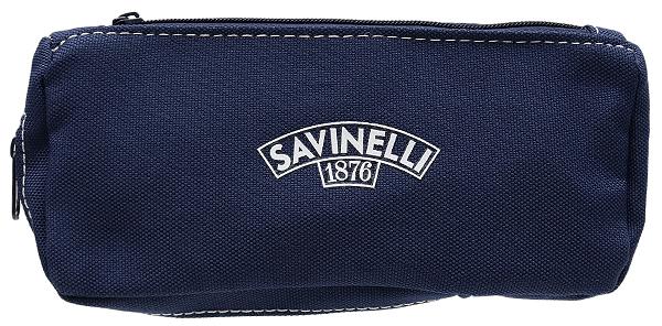 Stands & Pouches Savinelli Cloth 1 Pipe Combo Pouch Dark Blue