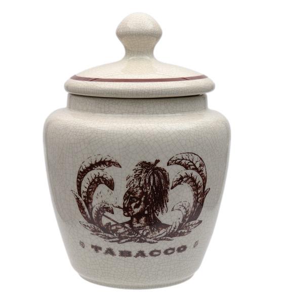 Tobacco Jars Savinelli Small Antique Ceramic Tobacco Jar