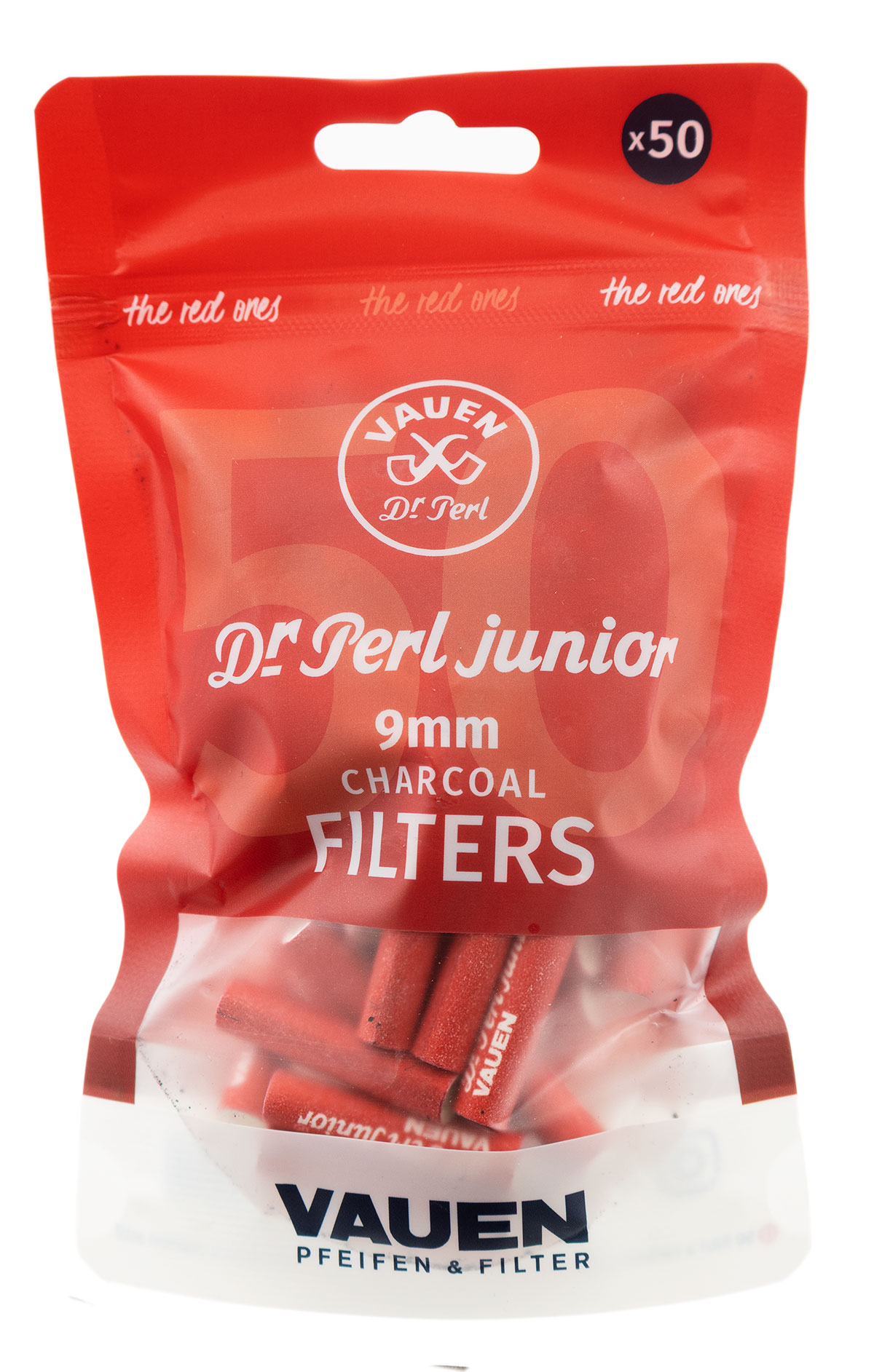 Filters & Adaptors Vauen Dr Perl Filters Plastic Reseal Pouch 9mm (50 pack)