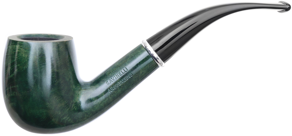 Savinelli Arcobaleno Smooth Green (606 KS) (9mm)