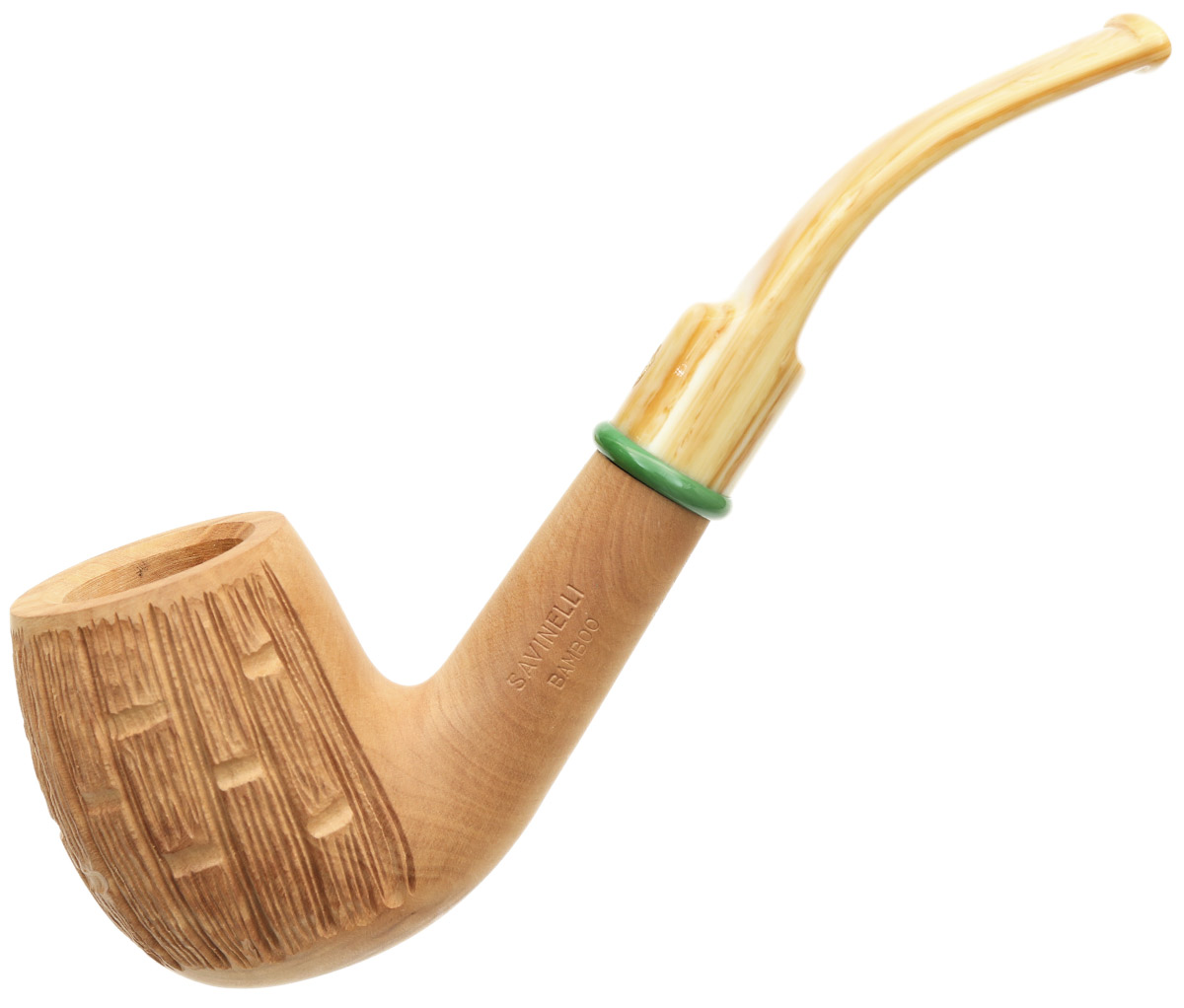 Savinelli Bamboo Rusticated Natural (607 KS) (6mm)