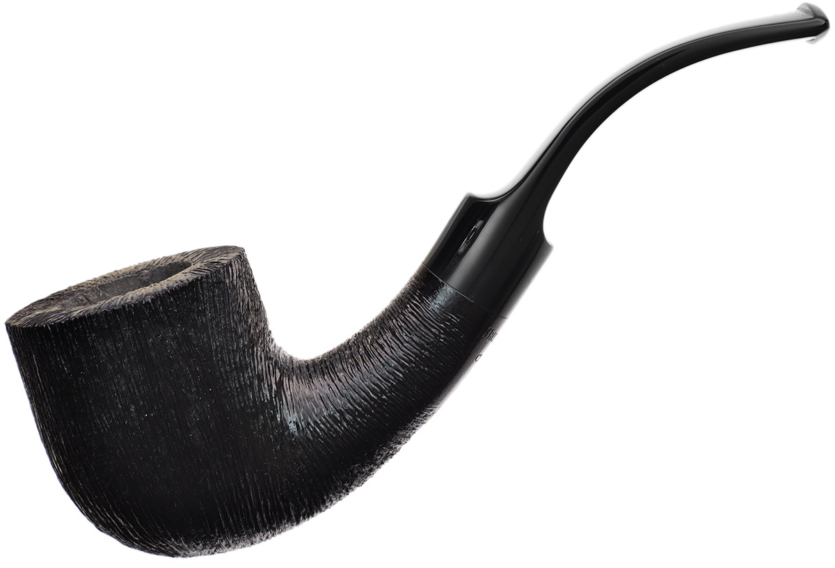 BriarWorks Classic Dark Rusticated with Black Stem (C131)
