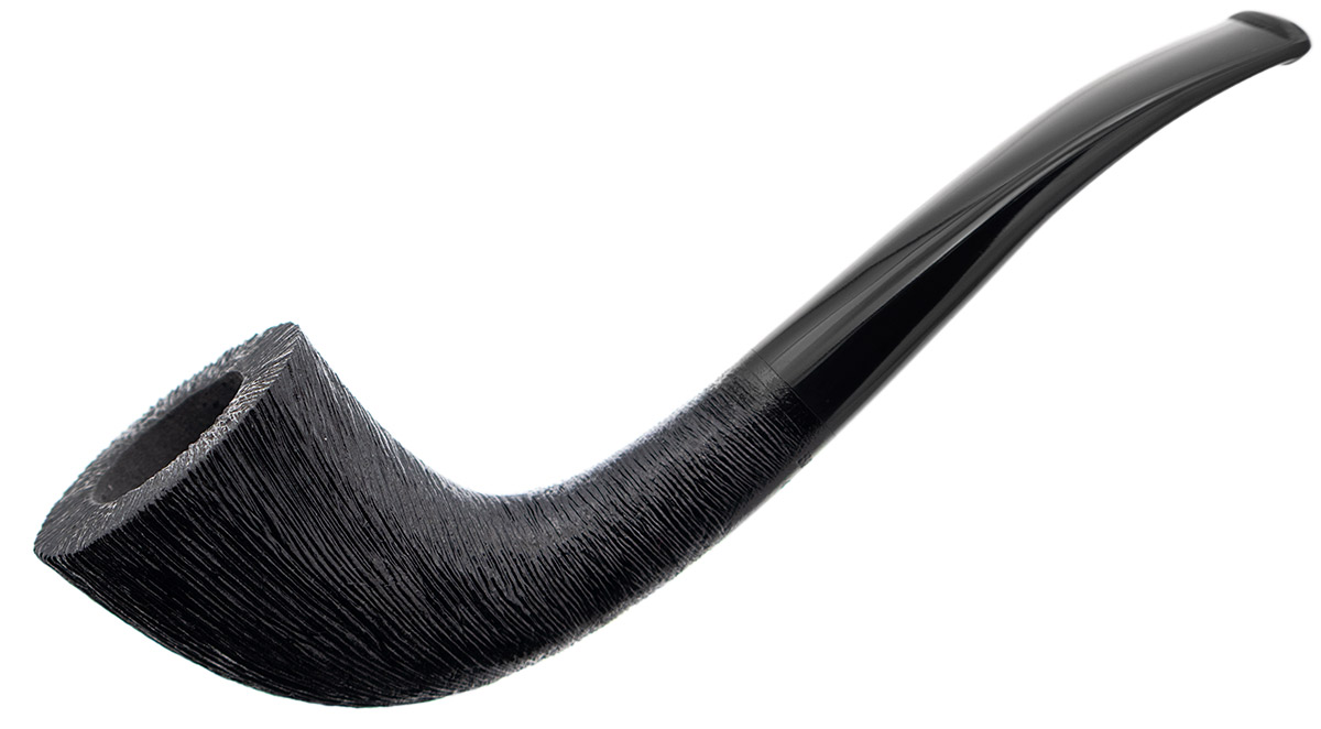BriarWorks Classic Dark Rusticated with Black Stem (C10)