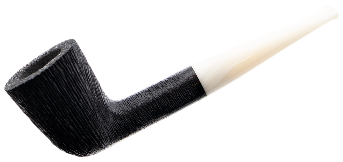 BriarWorks Classic Dark Rusticated with White Stem (C61)