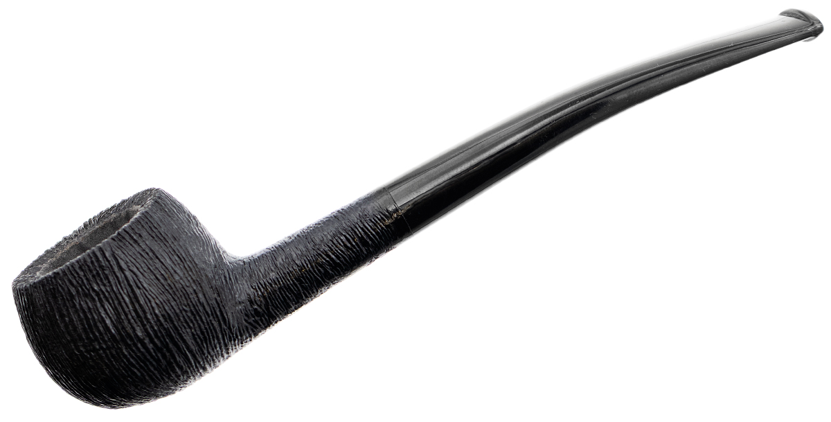 BriarWorks Classic Dark Rusticated with Black Stem (C121)