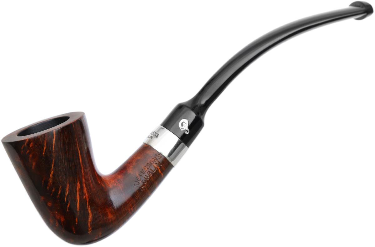 Peterson Speciality Smooth Nickel Mounted Calabash Fishtail
