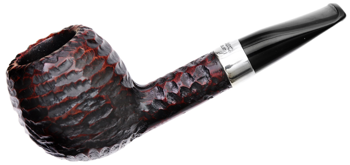 Peterson Junior Rusticated Nickel Mounted Short Apple Fishtail