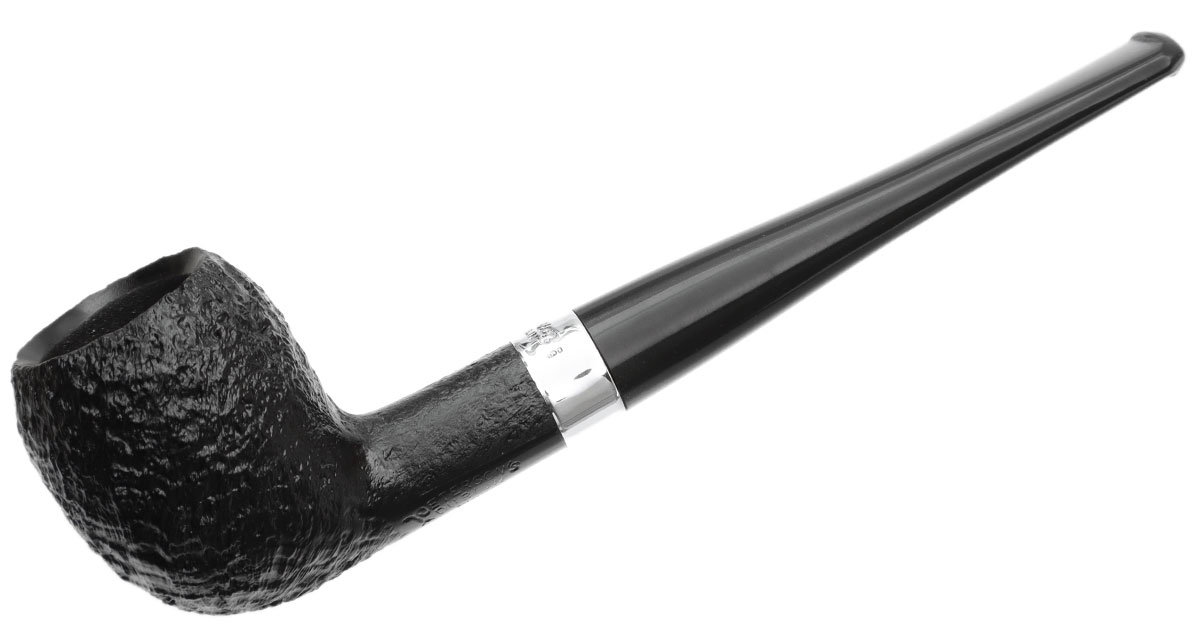 Peterson Junior Sandblasted Silver Mounted Pear Fishtail