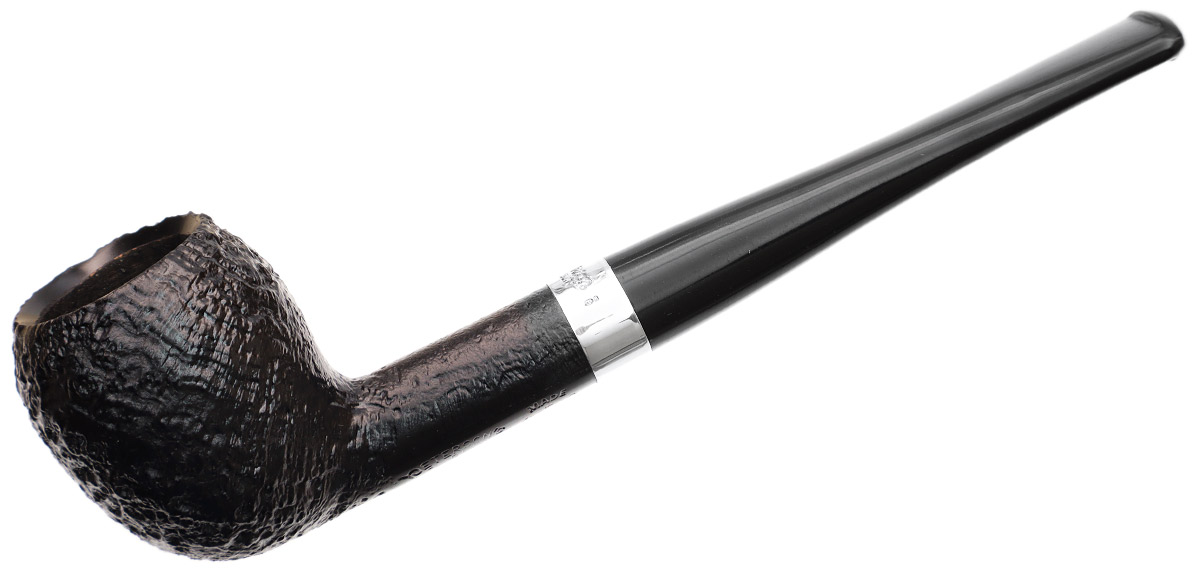 Peterson Junior Sandblasted Silver Mounted Pear Fishtail