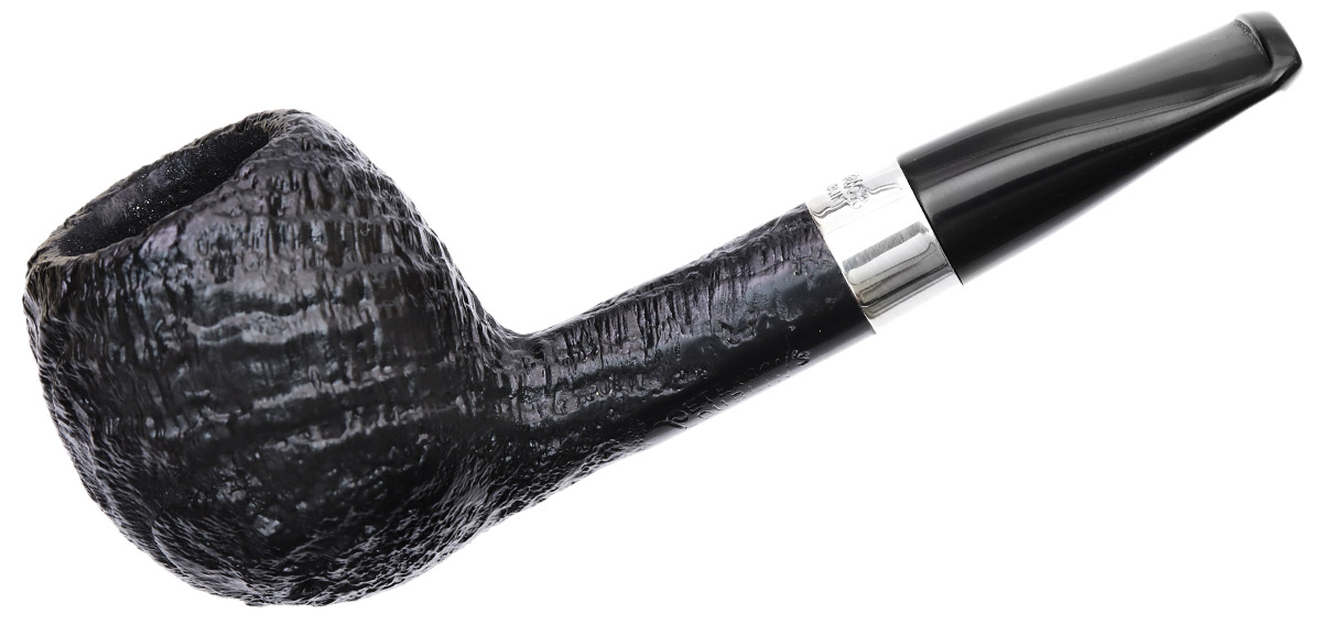 Peterson Junior Sandblasted Silver Mounted Short Apple Fishtail