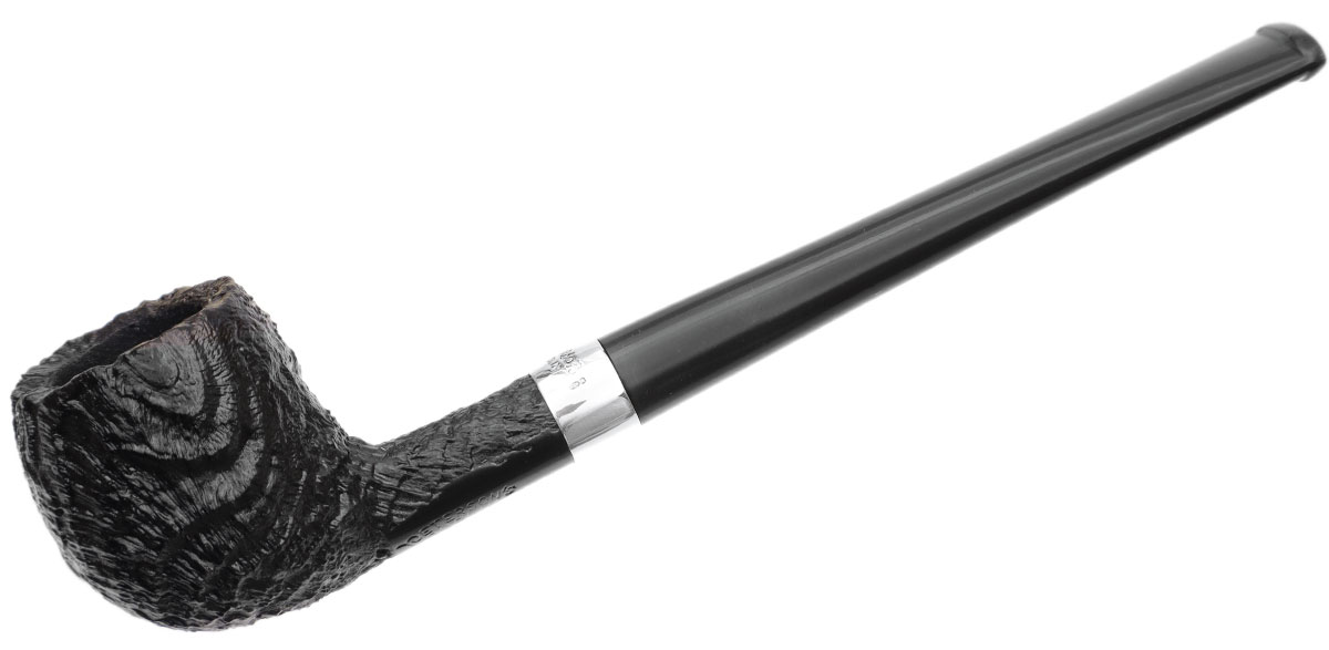 Peterson Junior Sandblasted Silver Mounted Straight Apple Fishtail