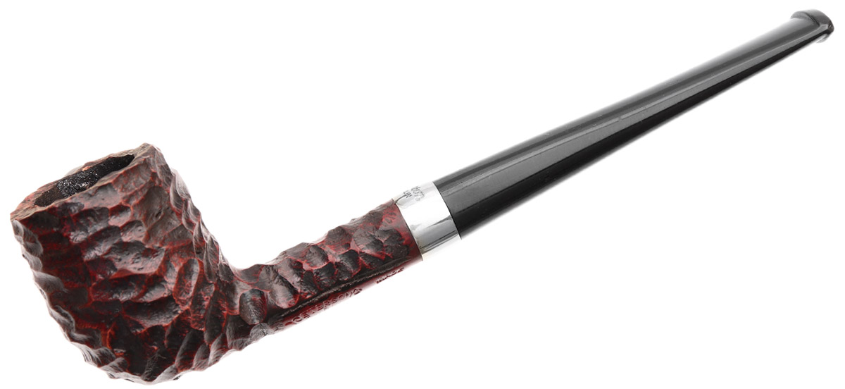 Peterson Junior Rusticated Nickel Mounted Straight Billiard Fishtail