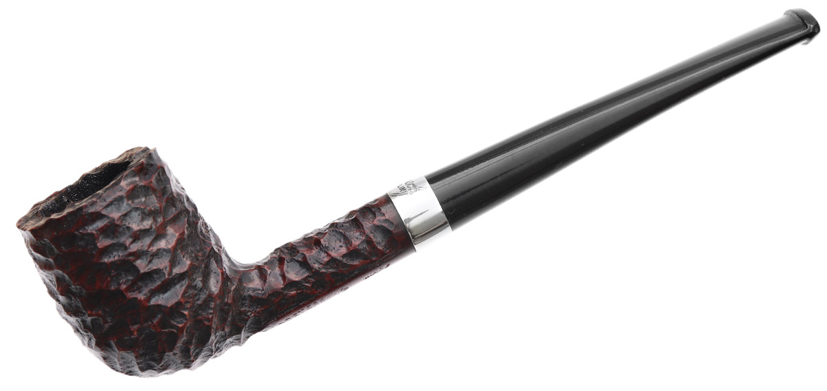 Peterson Junior Rusticated Nickel Mounted Straight Billiard Fishtail