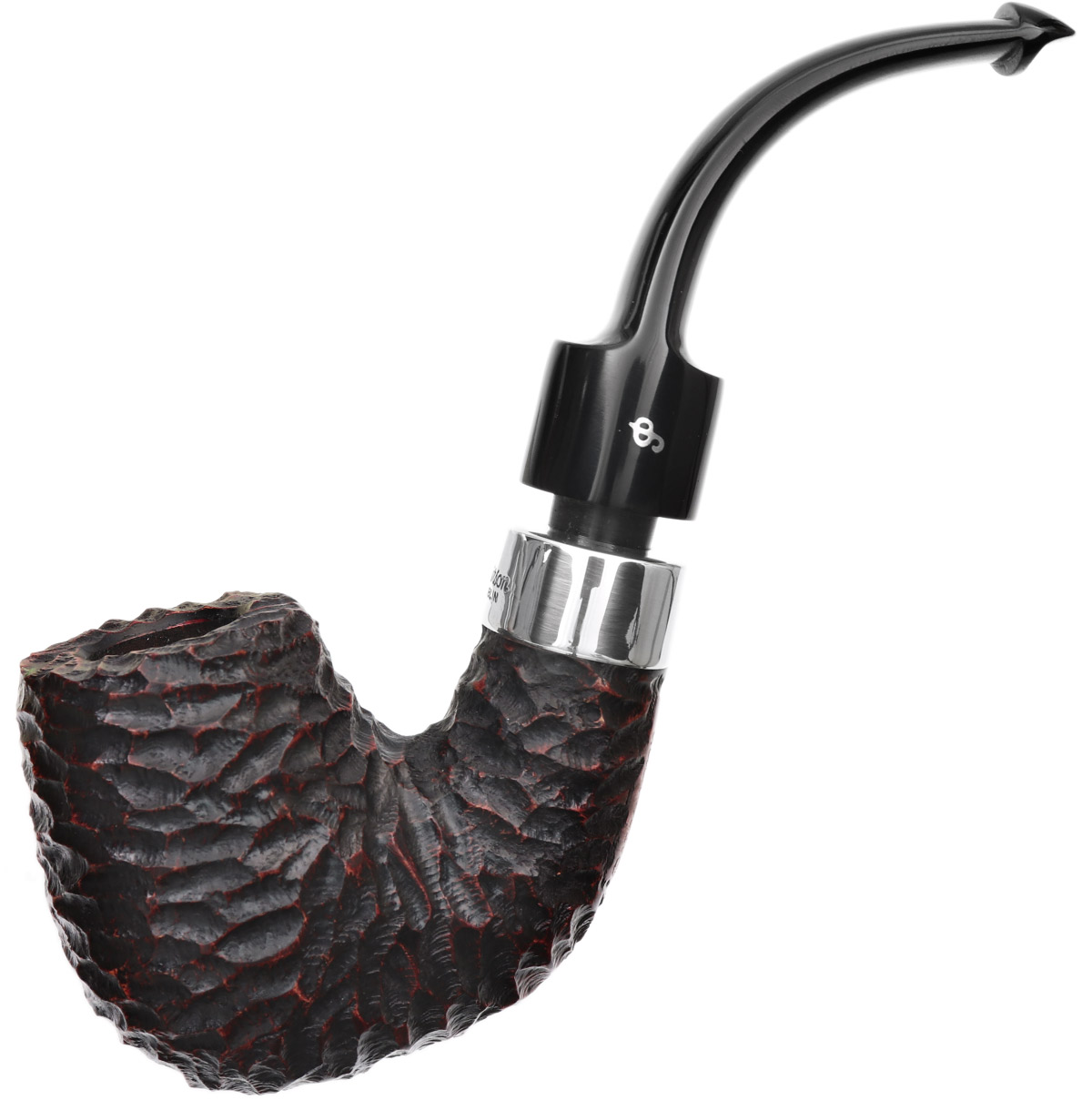 Peterson House Pipe Rusticated Bent P-Lip (9mm)