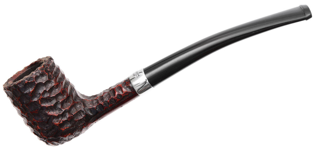 Peterson Junior Rusticated Nickel Mounted Canted Billiard Fishtail