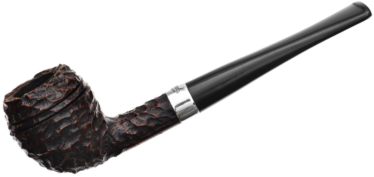 Peterson Junior Rusticated Nickel Mounted Rhodesian Fishtail