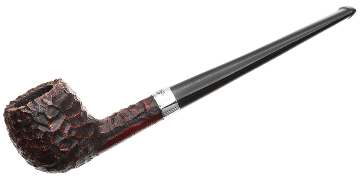 Peterson Junior Rusticated Nickel Mounted Straight Apple Fishtail