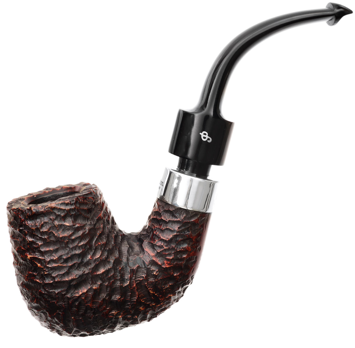 Peterson House Pipe Rusticated Bent P-Lip