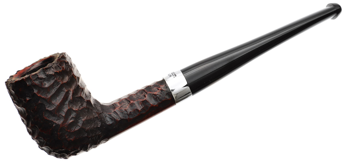 Peterson Junior Rusticated Nickel Mounted Straight Billiard Fishtail