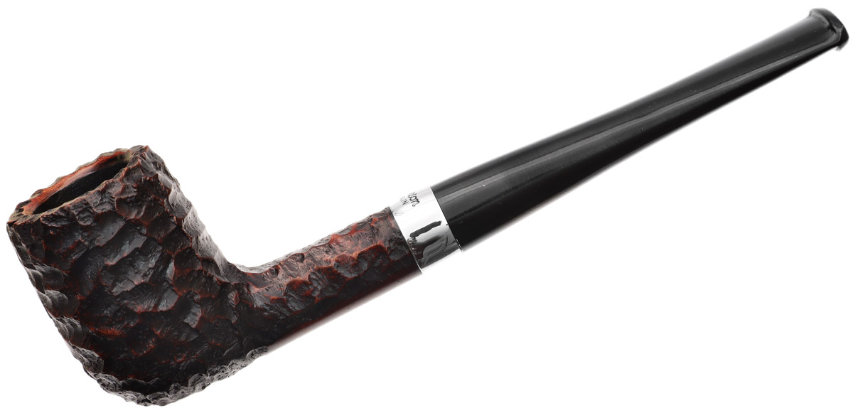 Peterson Junior Rusticated Nickel Mounted Straight Billiard Fishtail