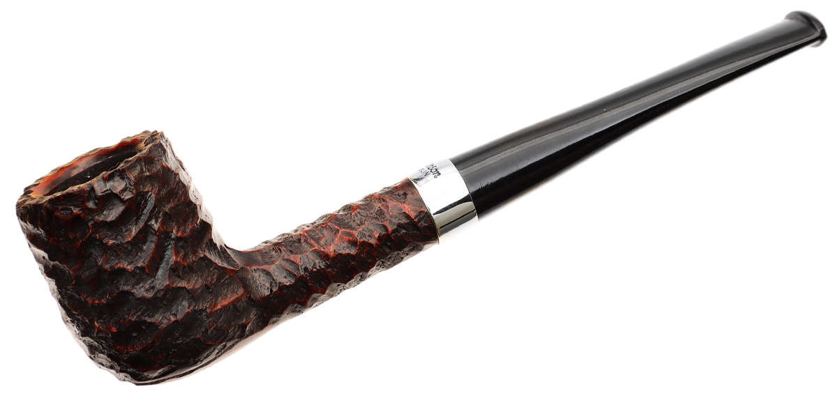 Peterson Junior Rusticated Nickel Mounted Straight Billiard Fishtail