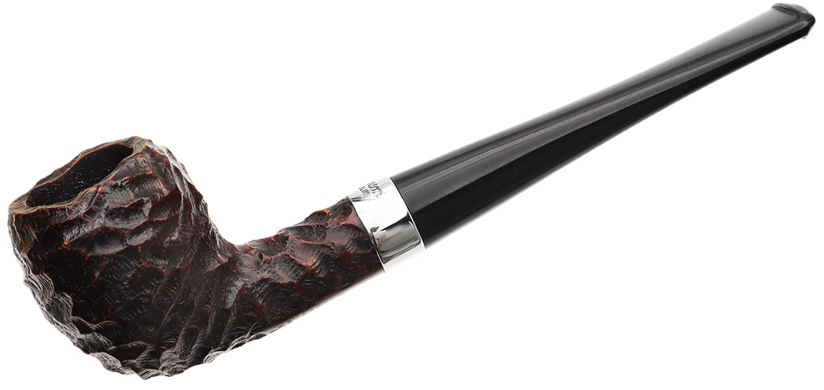 Peterson Junior Rusticated Nickel Mounted Pear Fishtail
