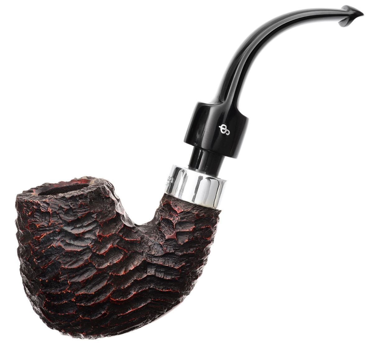 Peterson House Pipe Rusticated Bent P-Lip