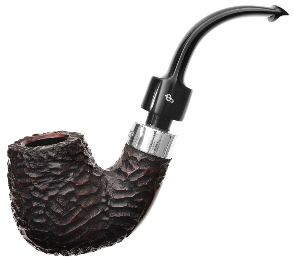 Peterson House Pipe Rusticated Bent P-Lip