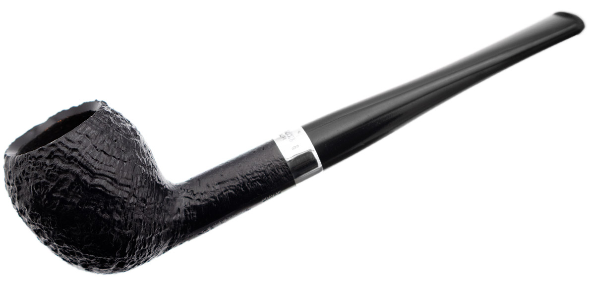 Peterson Junior Sandblasted Silver Mounted Pear Fishtail