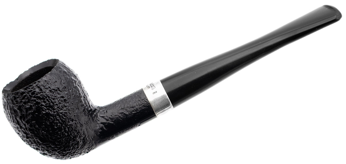 Peterson Junior Sandblasted Silver Mounted Pear Fishtail