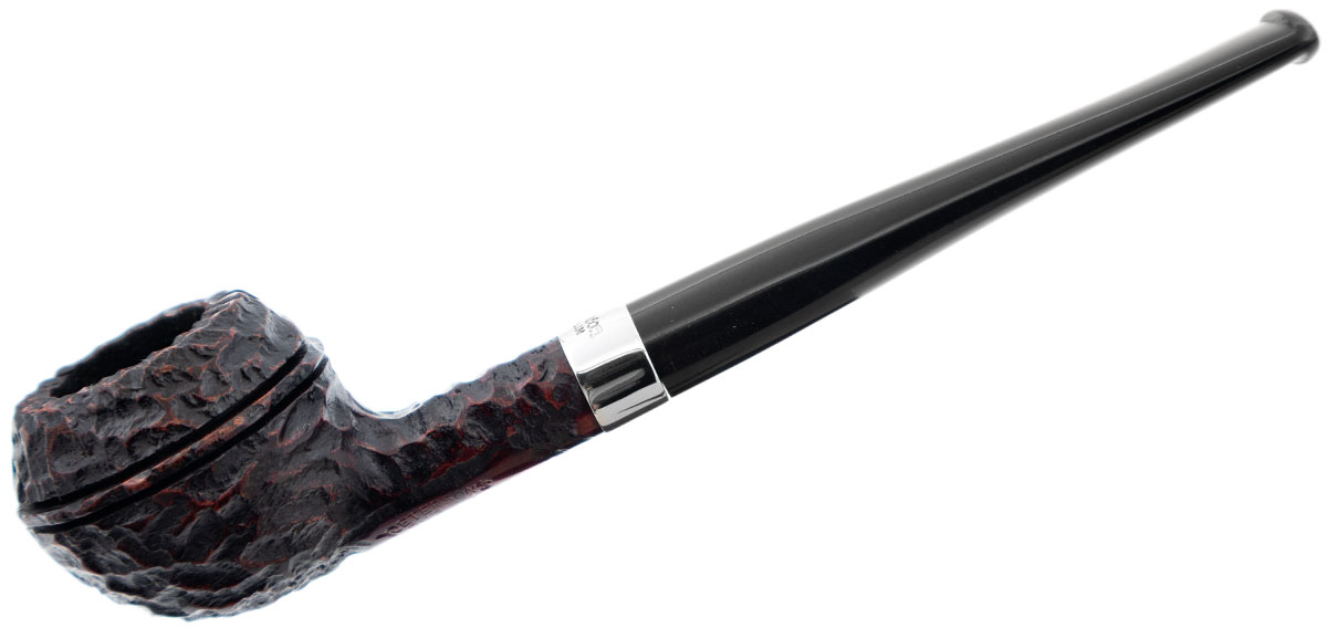 Peterson Junior Rusticated Nickel Mounted Squat Rhodesian Fishtail