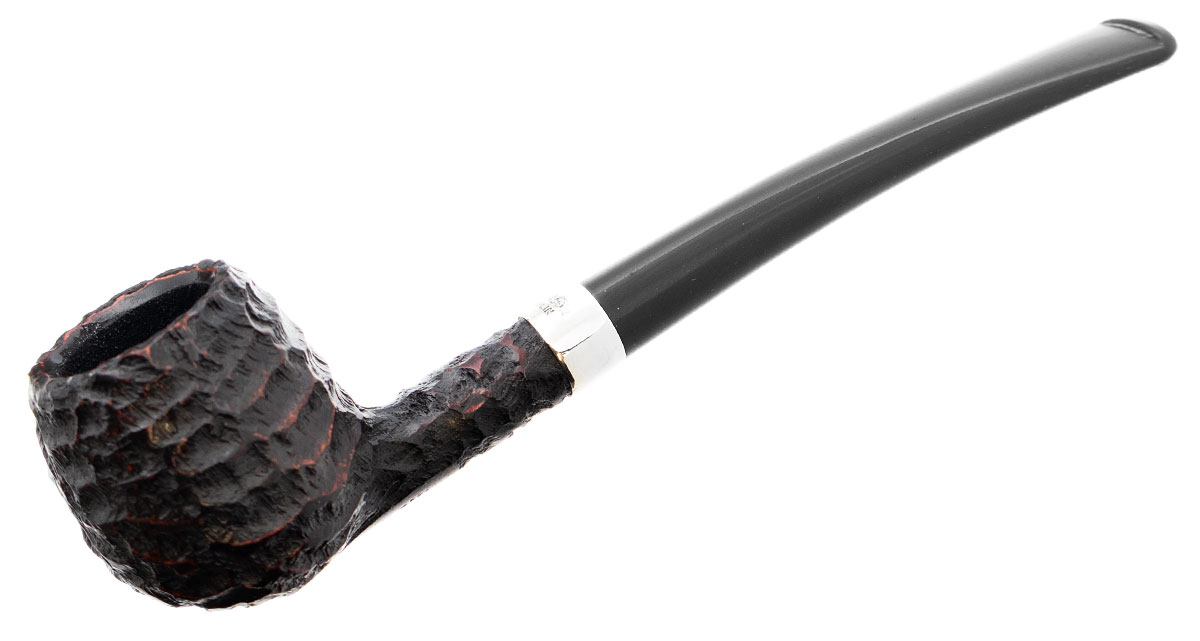 Peterson Junior Rusticated Nickel Mounted Canted Apple Fishtail