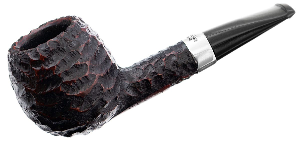 Peterson Junior Rusticated Nickel Mounted Short Apple Fishtail