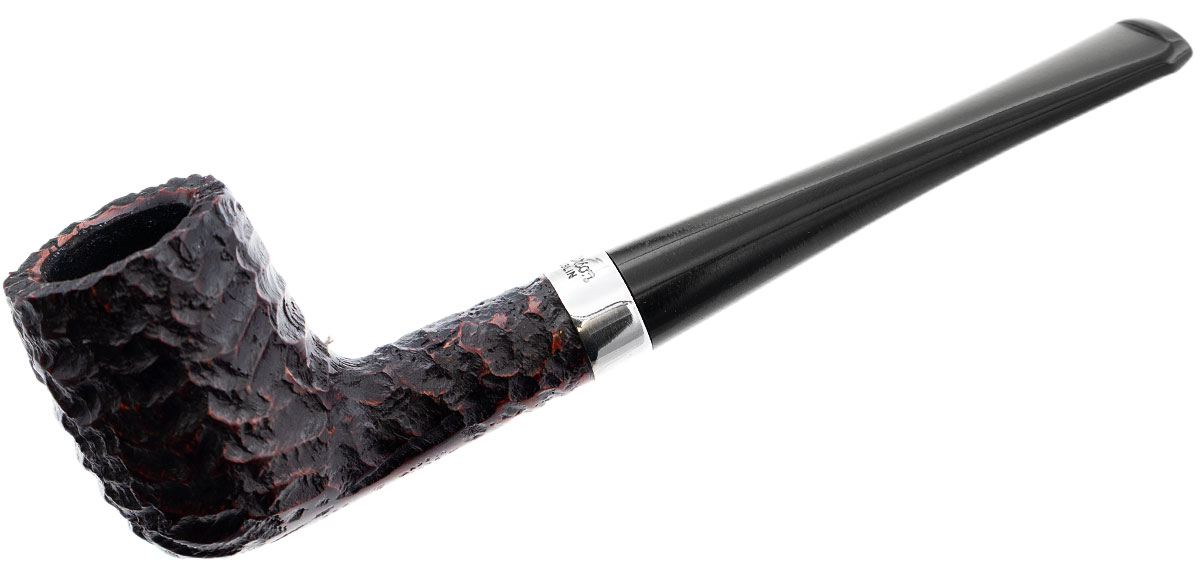 Peterson Junior Rusticated Nickel Mounted Straight Billiard Fishtail