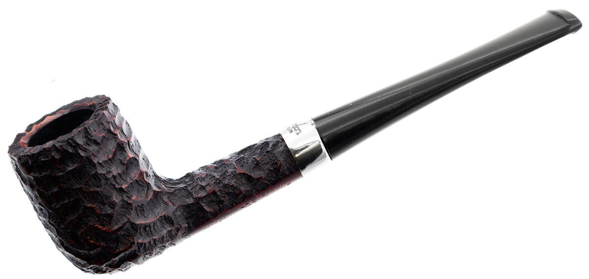 Peterson Junior Rusticated Nickel Mounted Straight Billiard Fishtail