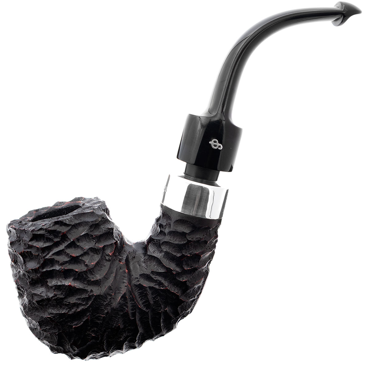 Peterson House Pipe Rusticated Bent P-Lip (9mm)