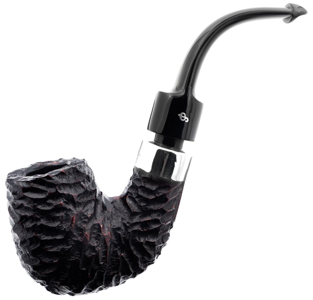 Peterson House Pipe Rusticated Bent P-Lip (9mm)