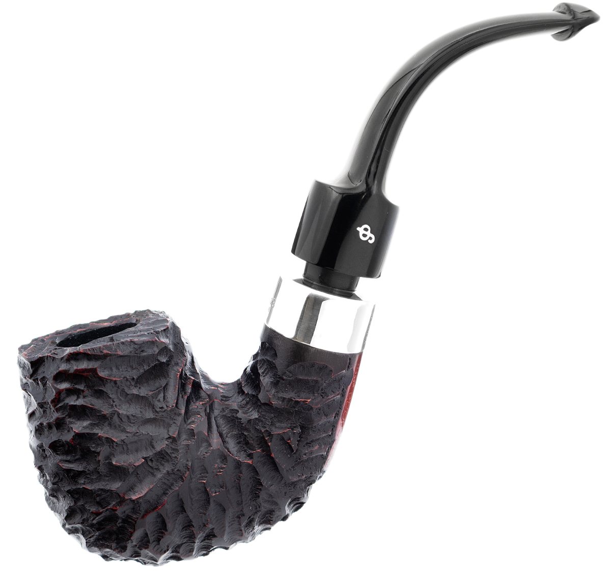 Peterson House Pipe Rusticated Bent P-Lip (9mm)
