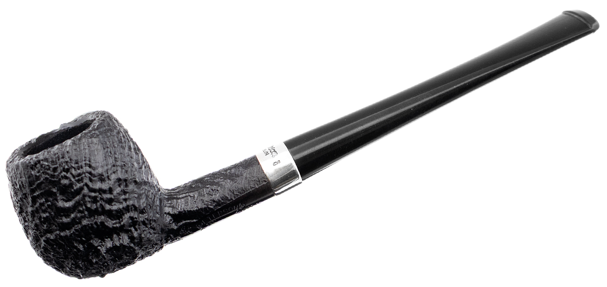 Peterson Junior Sandblasted Silver Mounted Straight Apple Fishtail