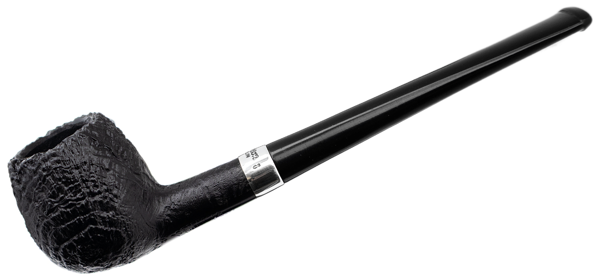 Peterson Junior Sandblasted Silver Mounted Straight Apple Fishtail