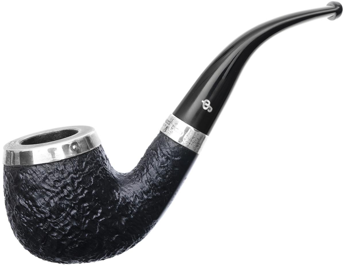 New Tobacco Pipes: Peterson Silver Cap Sandblasted (68) Fishtail