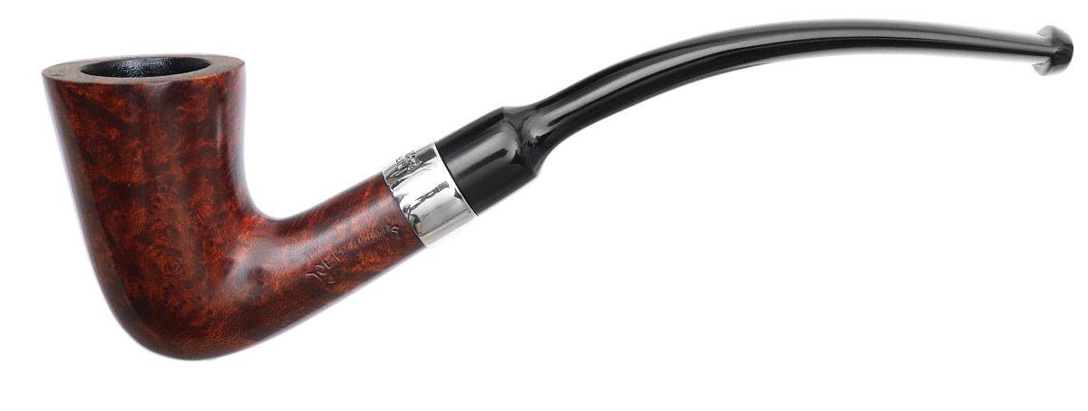 Peterson Speciality Smooth Nickel Mounted Calabash Fishtail