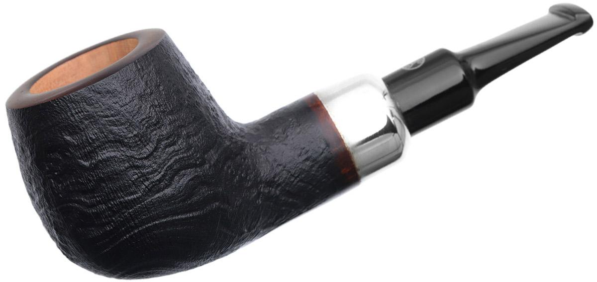 New Tobacco Pipes: Rattray's Chubby Jackey Sandblasted with Silver