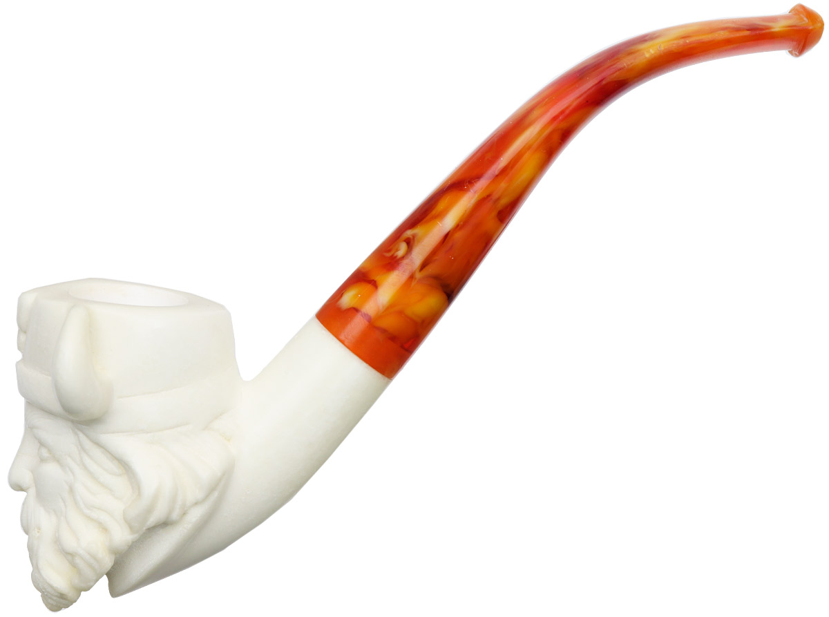 AKB Meerschaum Carved Viking (with Case)