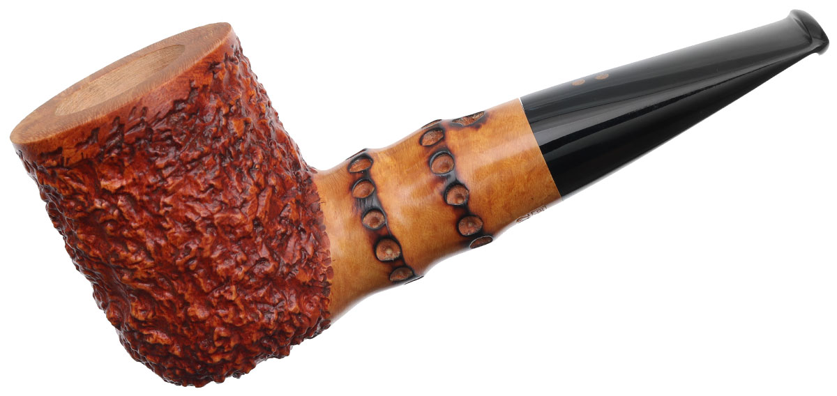 New Tobacco Pipes Radice Rind Billiard with Faux Bamboo Smokingpipes.eu