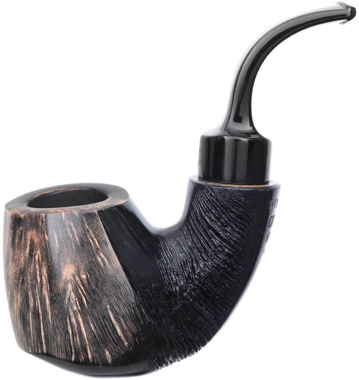 New Tobacco Pipes: Winslow Crown Partially Rusticated Bent Billiard (9mm) ( Viking) || Smokingpipes.eu