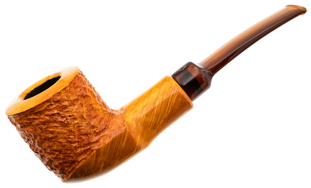 Winslow Crown Partially Rusticated Bent Billiard (9mm) (Viking)