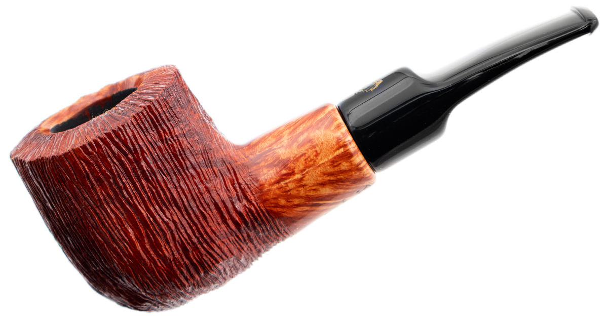 Winslow Crown Rusticated Bent Billiard (9mm) (Viking)